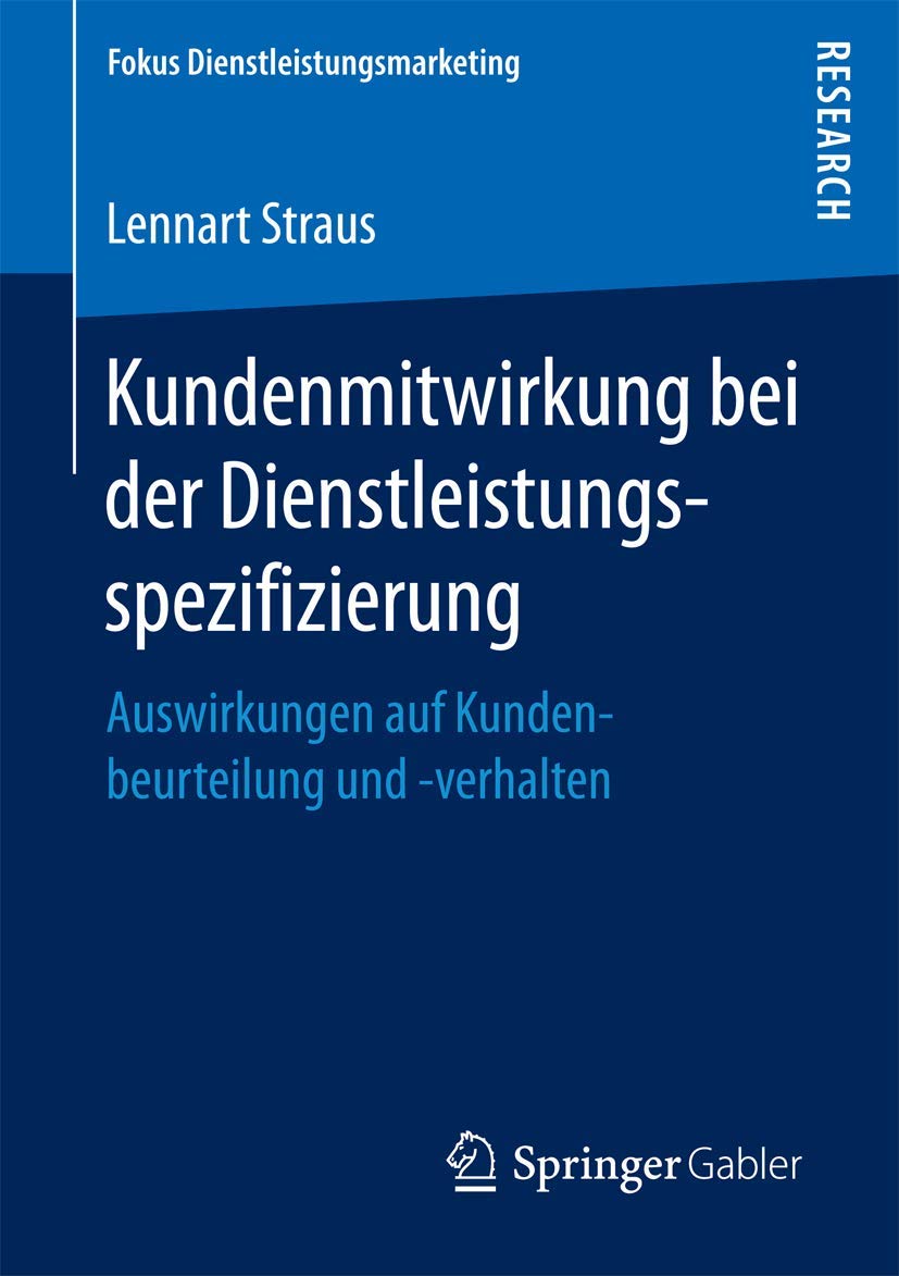 Kundenmitwirkung bei der Dienstleistungsspezifizierung Law