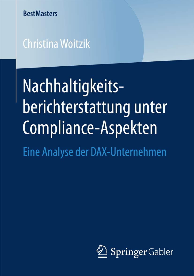 Nachhaltigkeitsberichterstattung unter Compliance-Aspekten book