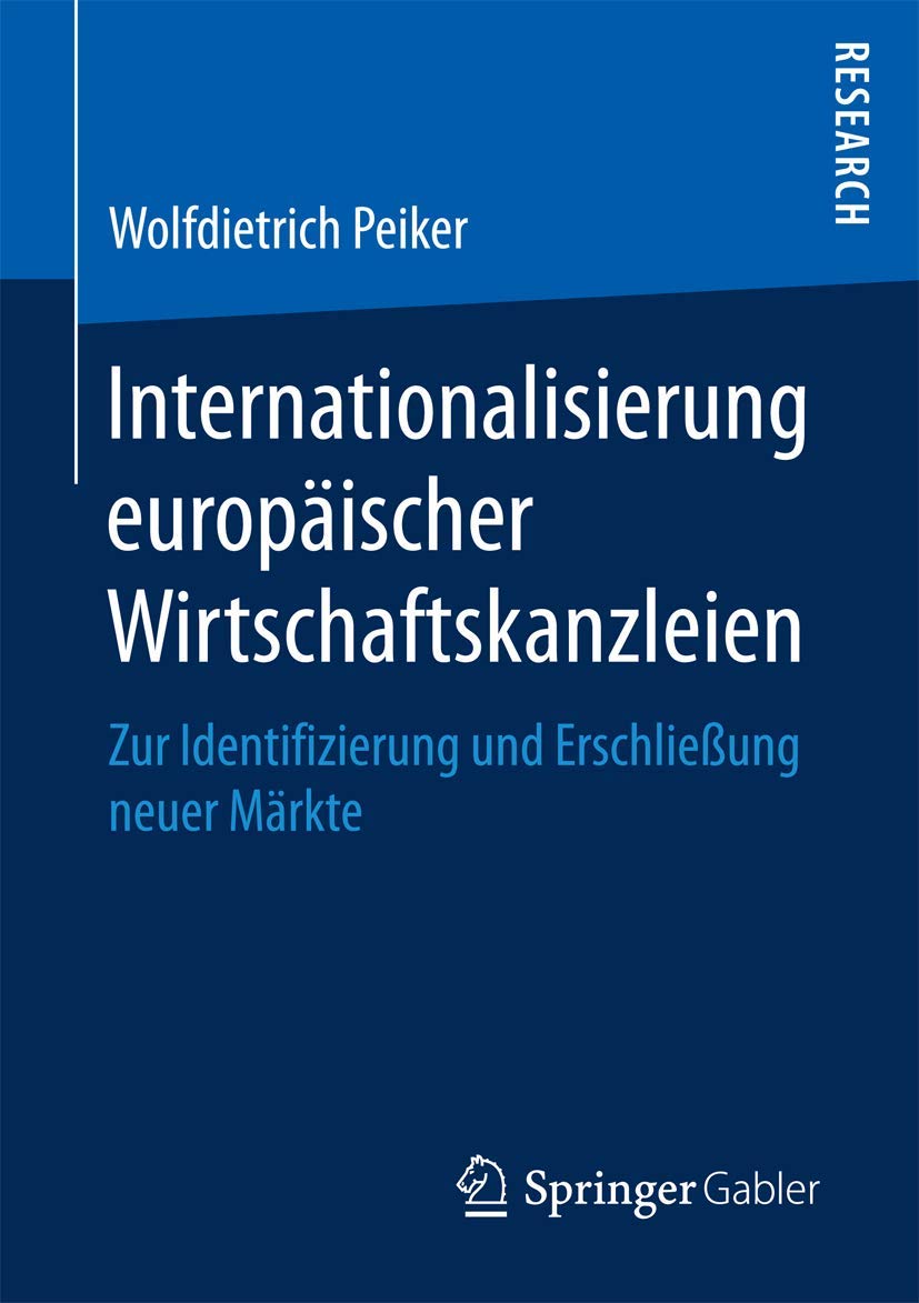 Internationalisierung europäischer Wirtschaftskanzleien book