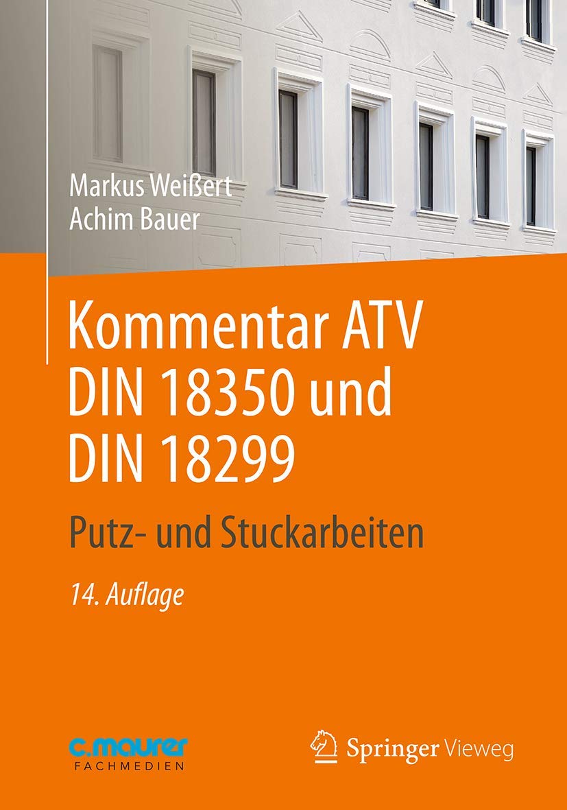 Kommentar ATV DIN 18 350 und DIN 18 299: Putz- und Stuckarbeiten Law