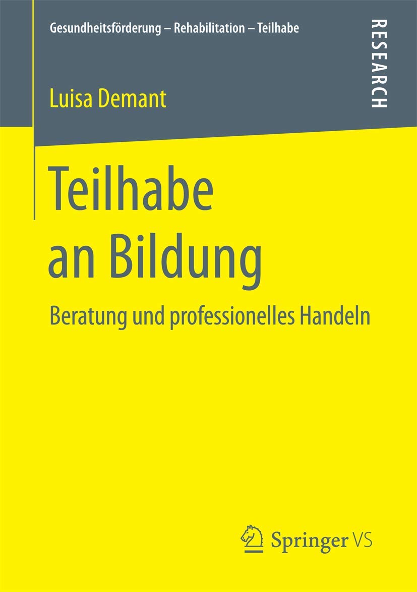 Teilhabe an Bildung: Beratung und professionelles Handeln (Gesundheitsförderung - Rehabilitation - Teilhabe) Law