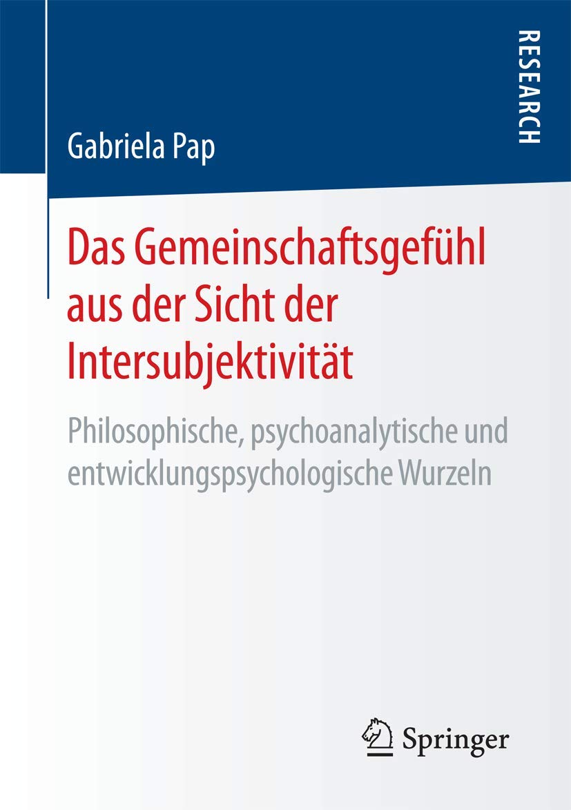 Das Gemeinschaftsgefühl aus der Sicht der Intersubjektivität Psychology