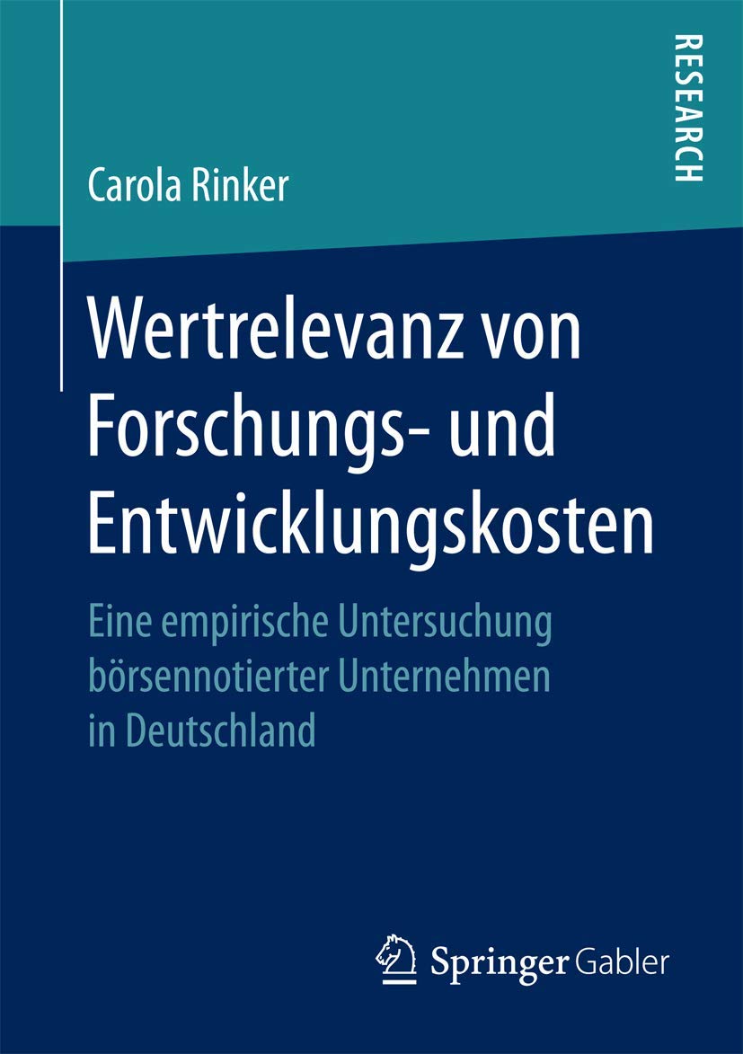 Wertrelevanz von Forschungs- und Entwicklungskosten book