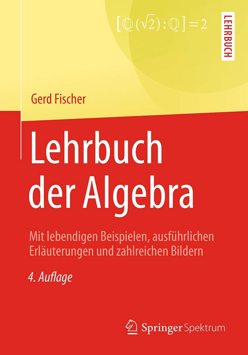 Lehrbuch der Algebra Mathematics Books