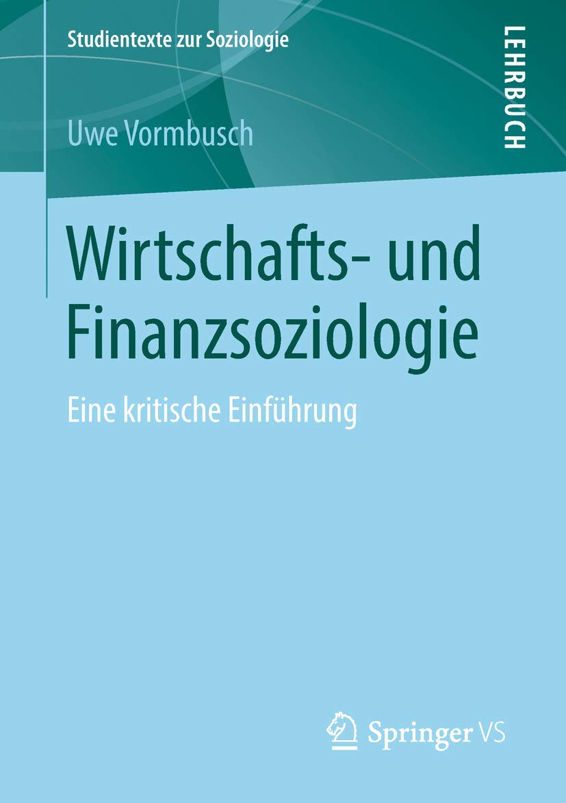 Wirtschafts- und Finanzsoziologie book