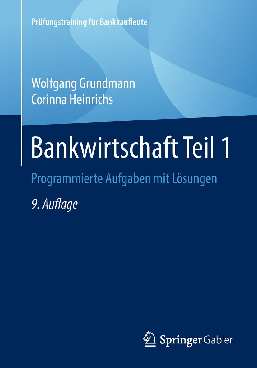 Bankwirtschaft Teil 1 book