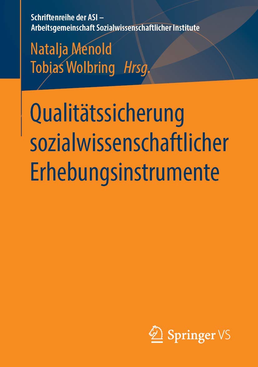 Qualitätssicherung sozialwissenschaftlicher Erhebungsinstrumente book
