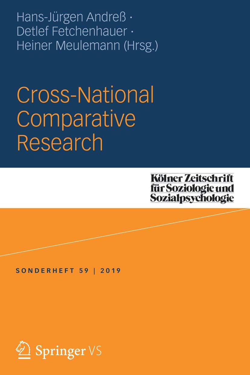 Cross-national Comparative Research (Kölner Zeitschrift für Soziologie und Sozialpsychologie Sonderhefte, Band 59) Law