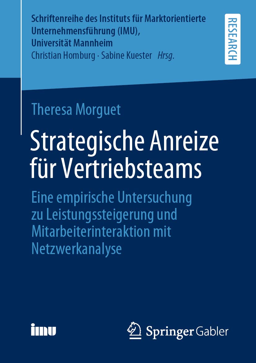 Strategische Anreize für Vertriebsteams book