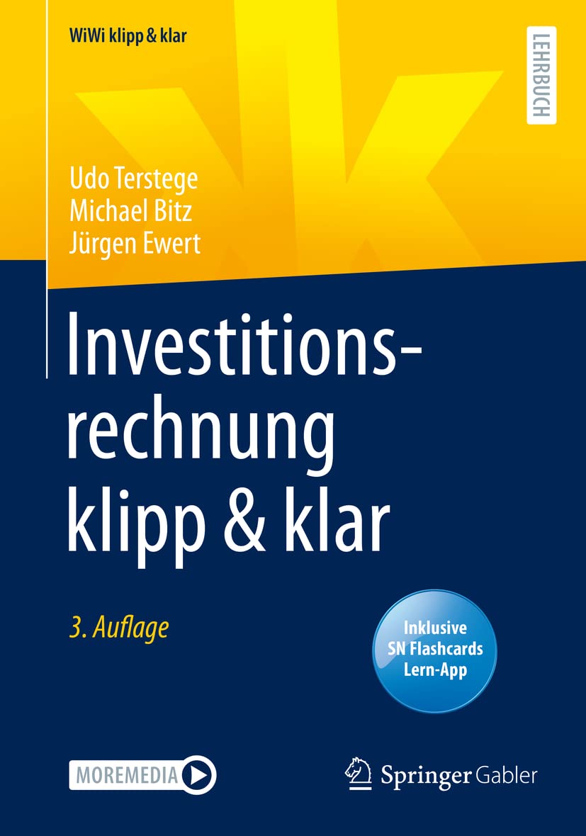 Investitionsrechnung klipp & klar: Includes Digital Download (WiWi klipp & klar) Law