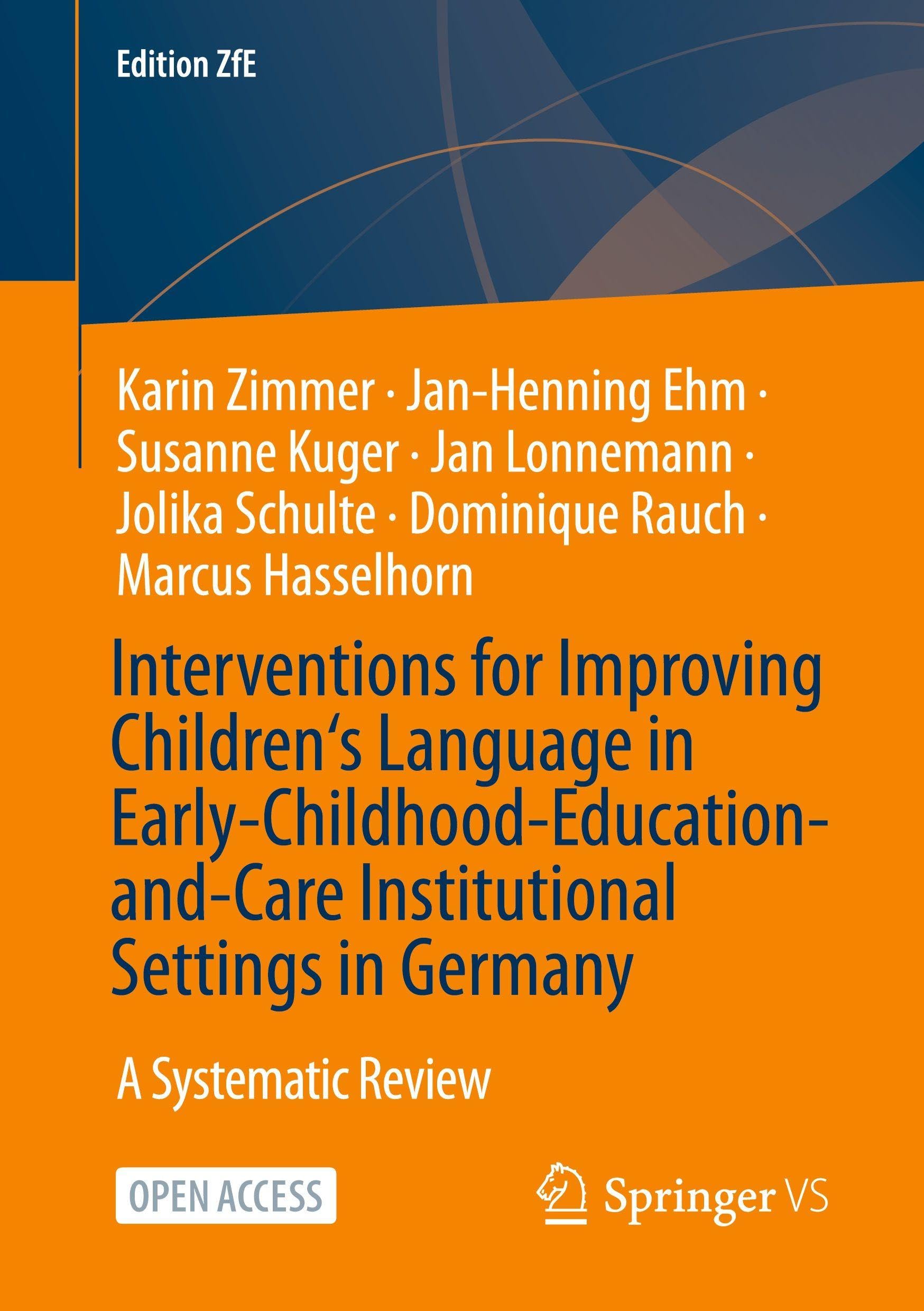 Interventions for Improving Children's Language in Early-Childhood-Education-and-Care Institutional Settings in Germany Study Guides