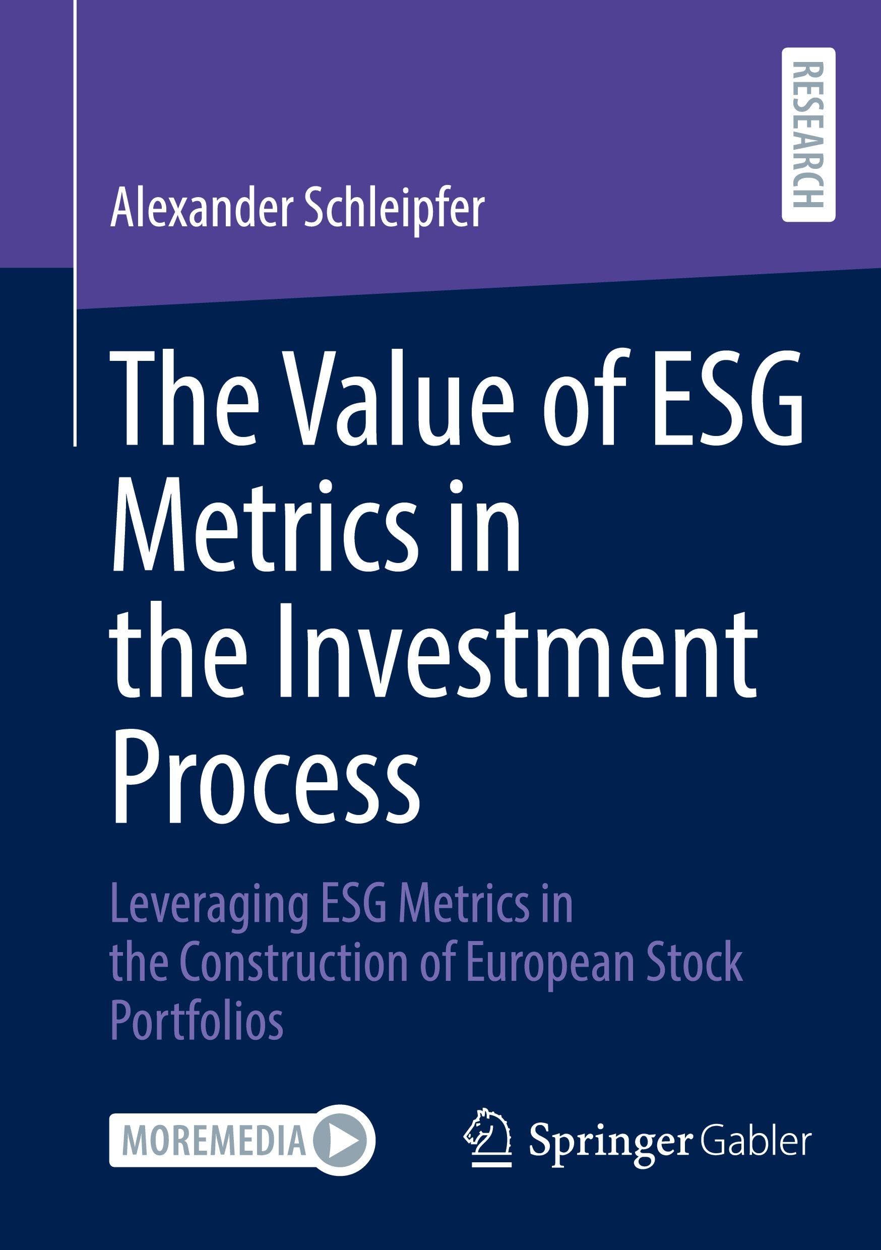 The Value of ESG Metrics in the Investment Process Law