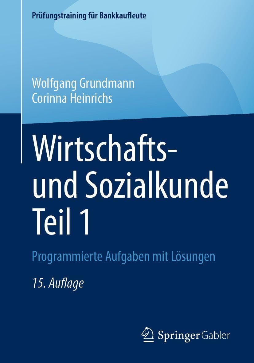 Wirtschafts- und Sozialkunde Teil 1 Law