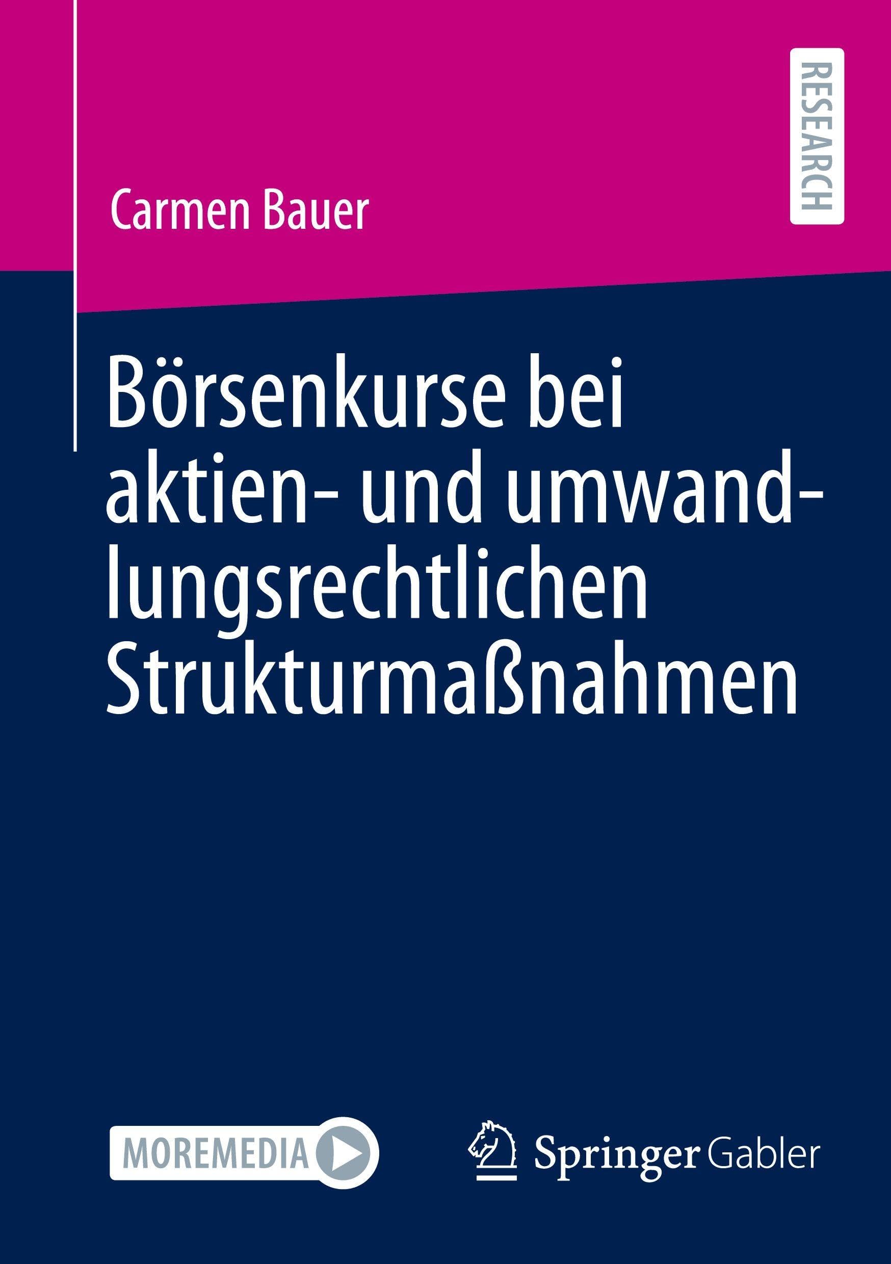 Börsenkurse bei aktien- und umwandlungsrechtlichen Strukturmaßnahmen Law