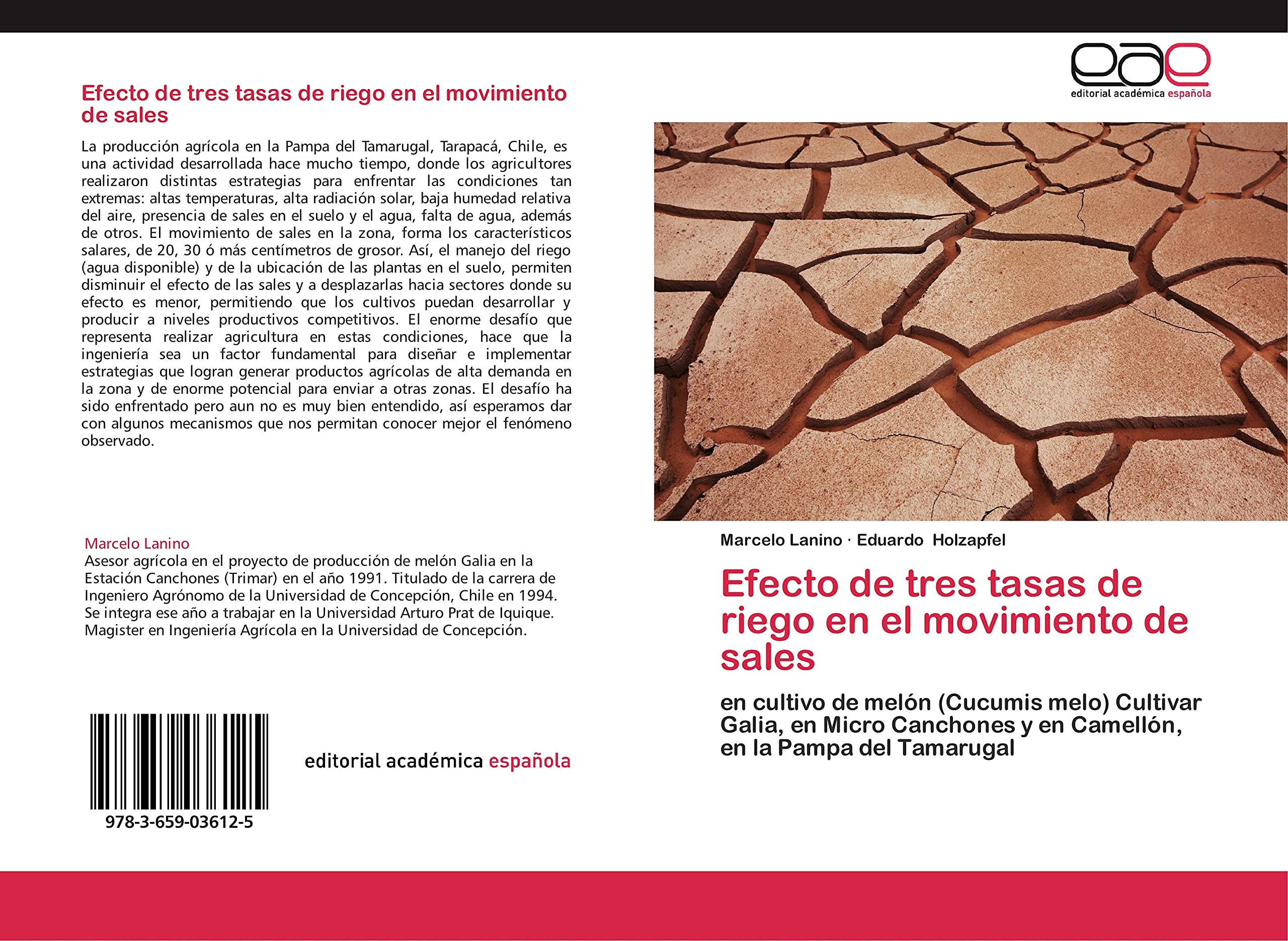 Efecto de tres tasas de riego en el movimiento de sales: en cultivo de melón (Cucumis melo) Cultivar Galia, en Micro Canchones y en Camellón, en la Pampa del Tamarugal Mathematics