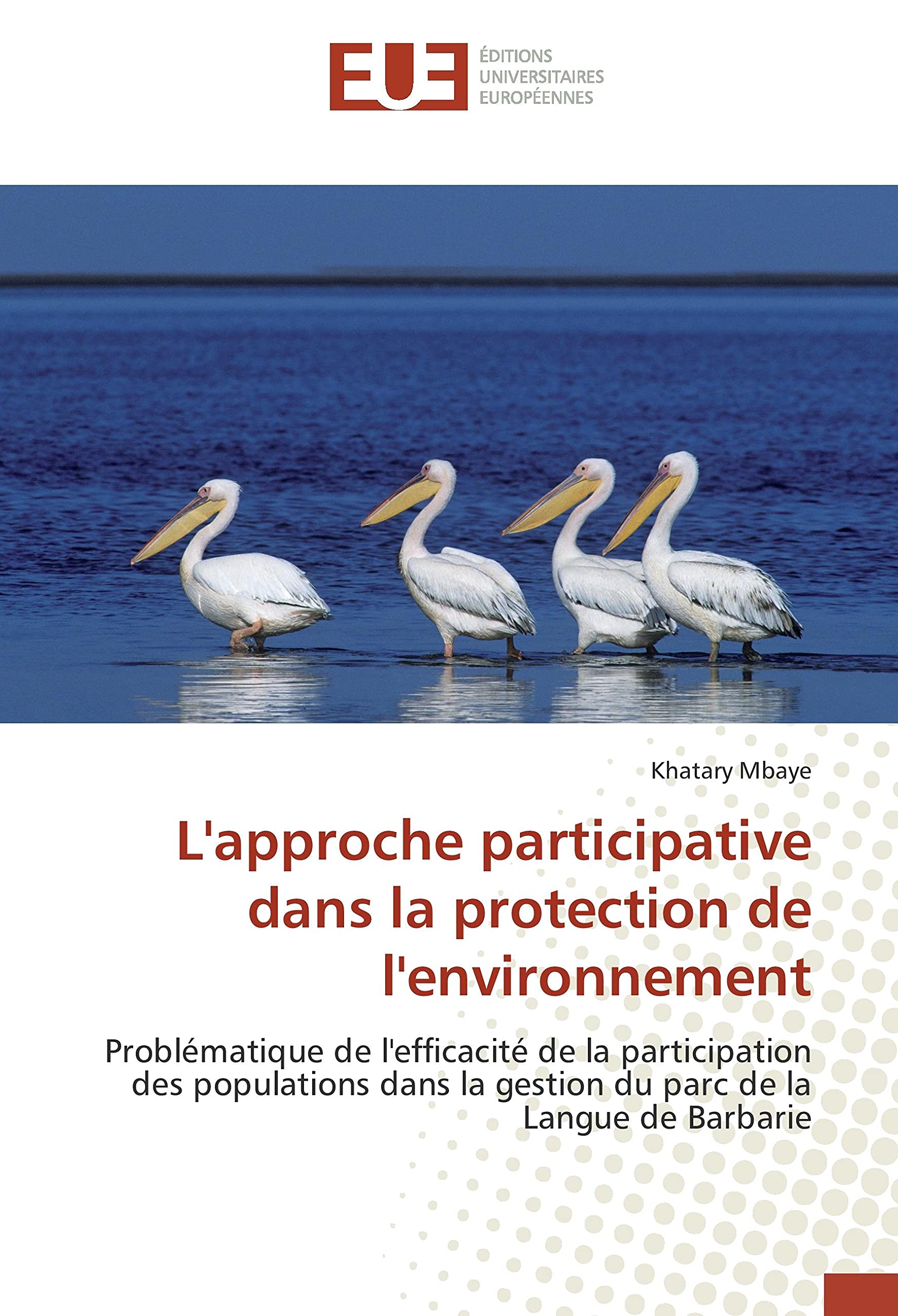 L'approche participative dans la protection de l'environnement: Problématique de l'efficacité de la participation des populations dans la gestion du parc de la Langue de Barbarie book