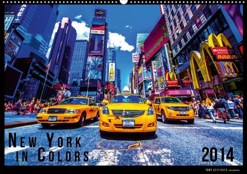 New York in Colors 2014 (Wandkalender 2014 DIN A2 quer): Die Stadt die niemals schläft, so bunt wie noch nie (Monatskalender, 14 Seiten) Leisure, Home & Garden