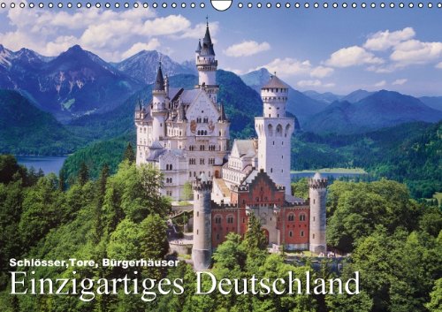 Schlösser, Tore, Bürgerhäuser - Einzigartiges Deutschland (Wandkalender 2014 DIN A3 quer): 2000 Jahre Architektur (Monatskalender, 14 Seiten) Calendars