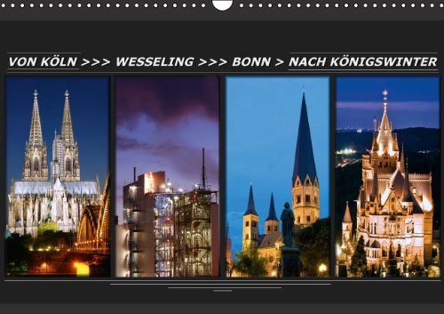 Von Köln nach Königswinter (Wandkalender 2014 DIN A3 quer): Eine Fotoreise von Köln nach Königswinter (Monatskalender, 14 Seiten) Leisure, Home & Garden