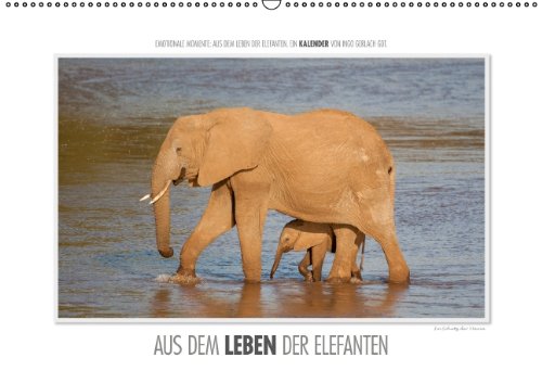 Emotionale Momente: Aus dem Leben der Elefanten. (Wandkalender 2014 DIN A2 quer): Aus vielen tausend Elefantenbildern hat der renommierte ... ausgesucht. (Monatskalender, 14 Seiten) Leisure, Home & Garden