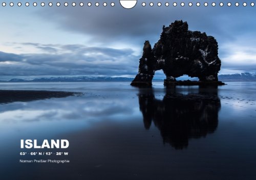 ISLAND 63° - 66° N / 13° - 25° W (Wandkalender 2014 DIN A4 quer): ISLAND 63° - 66° N / 13° - 25° W (Monatskalender, 14 Seiten) Leisure, Home & Garden