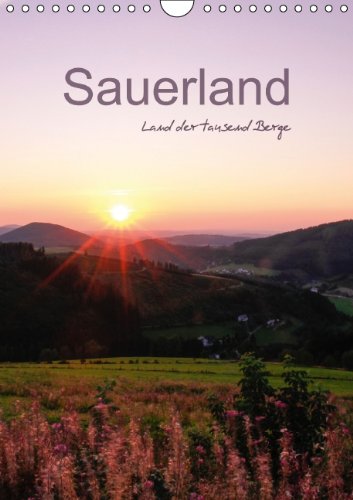 Sauerland - Land der tausend Berge / Familienplaner (Wandkalender 2014 DIN A4 hoch): Das Sauerland rund um den Kahlen Asten im Wechsel der vier Jahreszeiten (Monatskalender, 14 Seiten) Politics & History