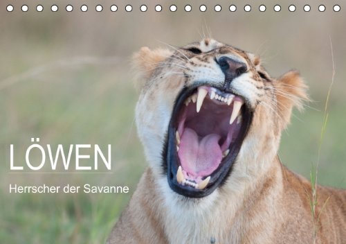 Löwen - Herrscher der Savanne (Tischkalender 2014 DIN A5 quer): Fasziniernde Aufnahmen der majestätischen Raubkatzen - auch als verspielte Löwenkinder (Tischkalender, 14 Seiten) Living & Furnishing