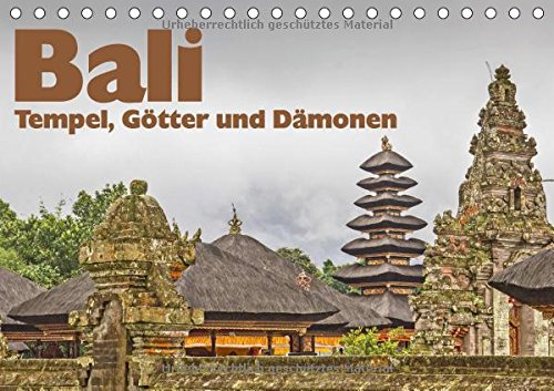 Bali - Tempel, Götter und Dämonen (Tischkalender 2015 DIN A5 quer): Sie schönsten Tempel der Insel der Götter (Tischkalender, 14 Seiten) Leisure, Home & Garden