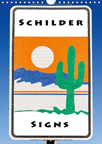 Schilder - Signs (Wandkalender 2015 DIN A4 hoch): Andere Länder - Andere Schilder (Monatskalender, 14 Seiten) Leisure, Home & Garden