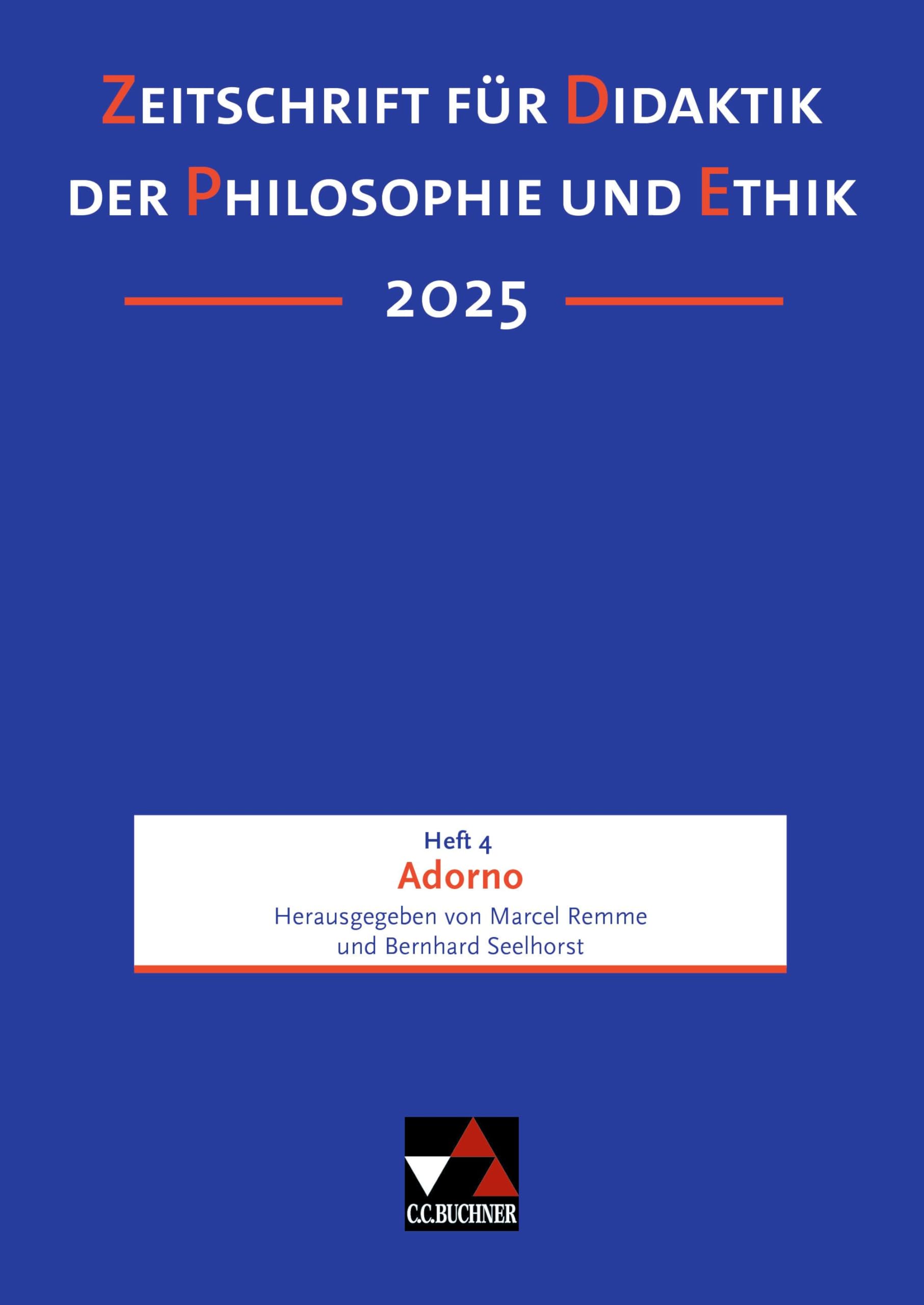Zeitschrift für Didaktik der Philosophie und Ethik (ZDPE) / ZDPE Ausgabe 04/2025: Erscheinungsweise: vierteljährlich. ISSN 1619-6686, je Heft ca. 120 ... ISSN 1619-6686, je Heft ca. 120 Seiten) Philosophy