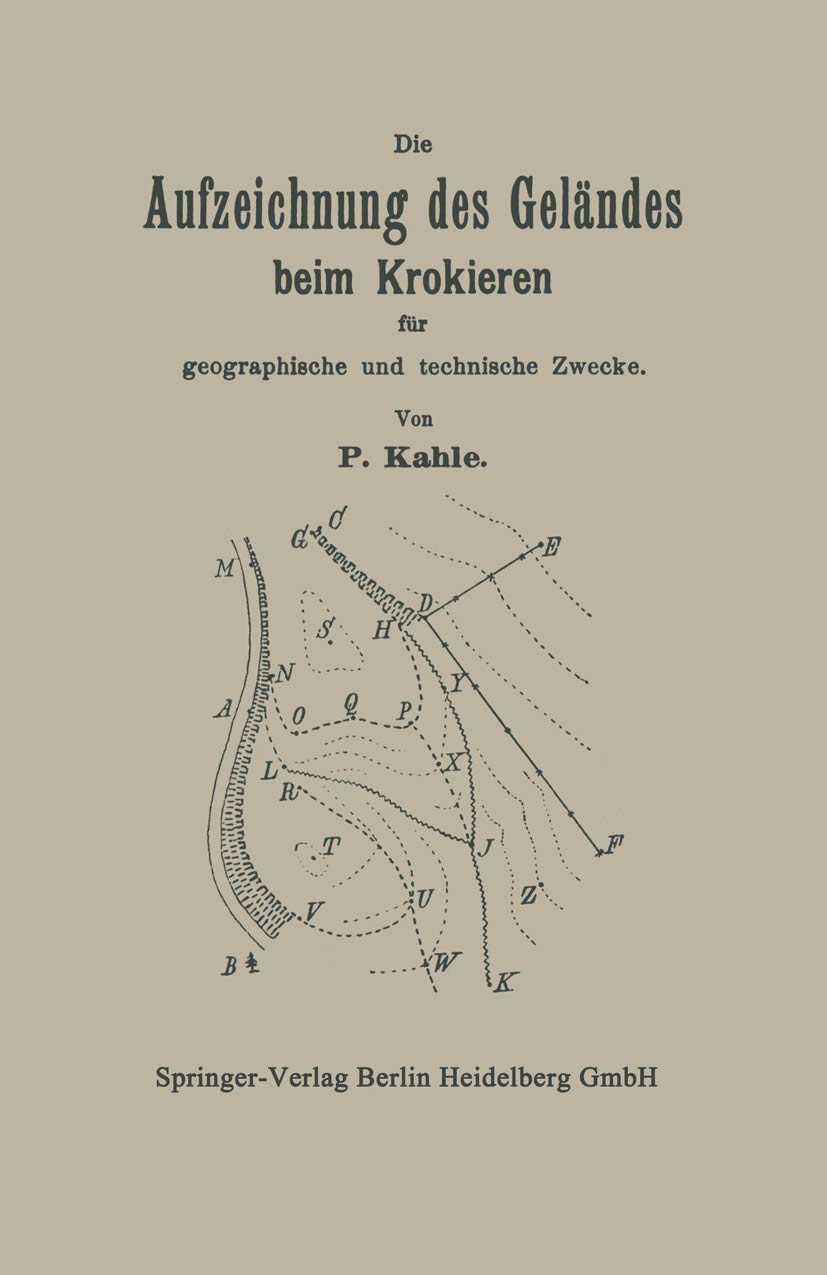 Die Aufzeichnung des Geländes beim Krokieren für geographische und technische Zwecke Geology & Geography