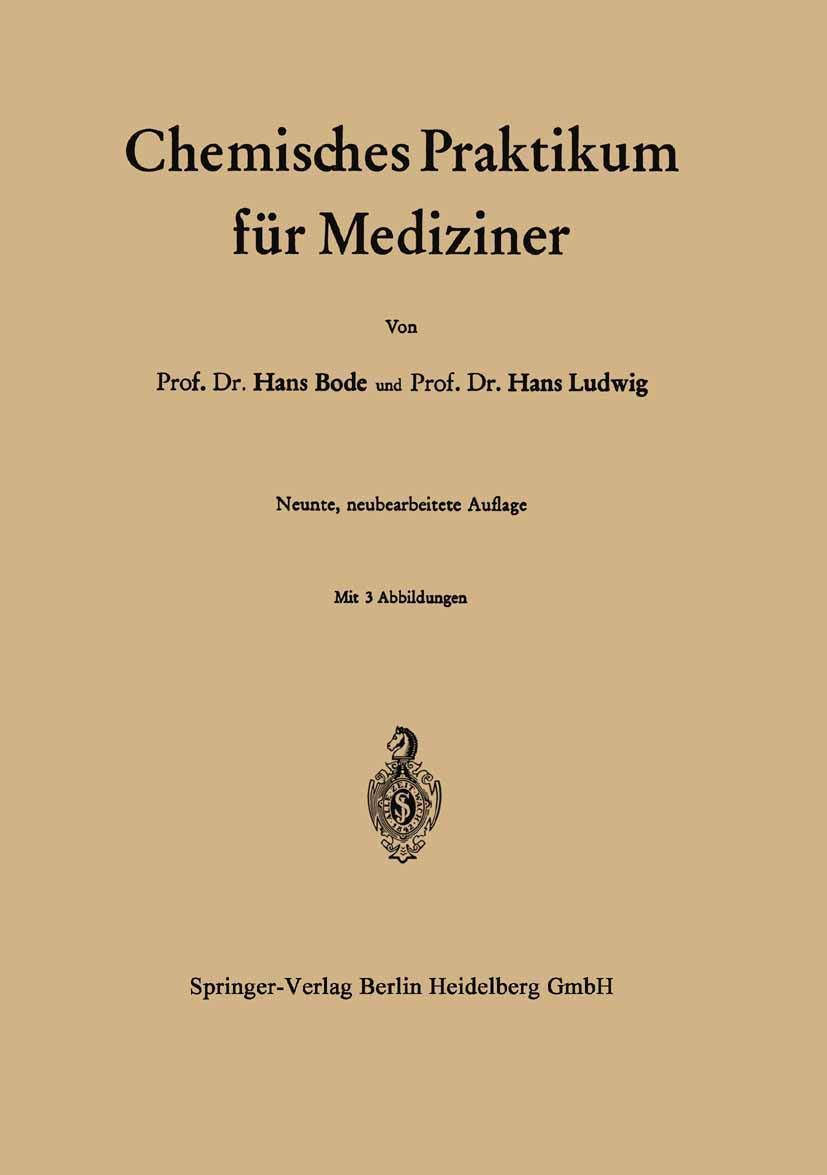 Chemisches Praktikum für Mediziner Natural Sciences