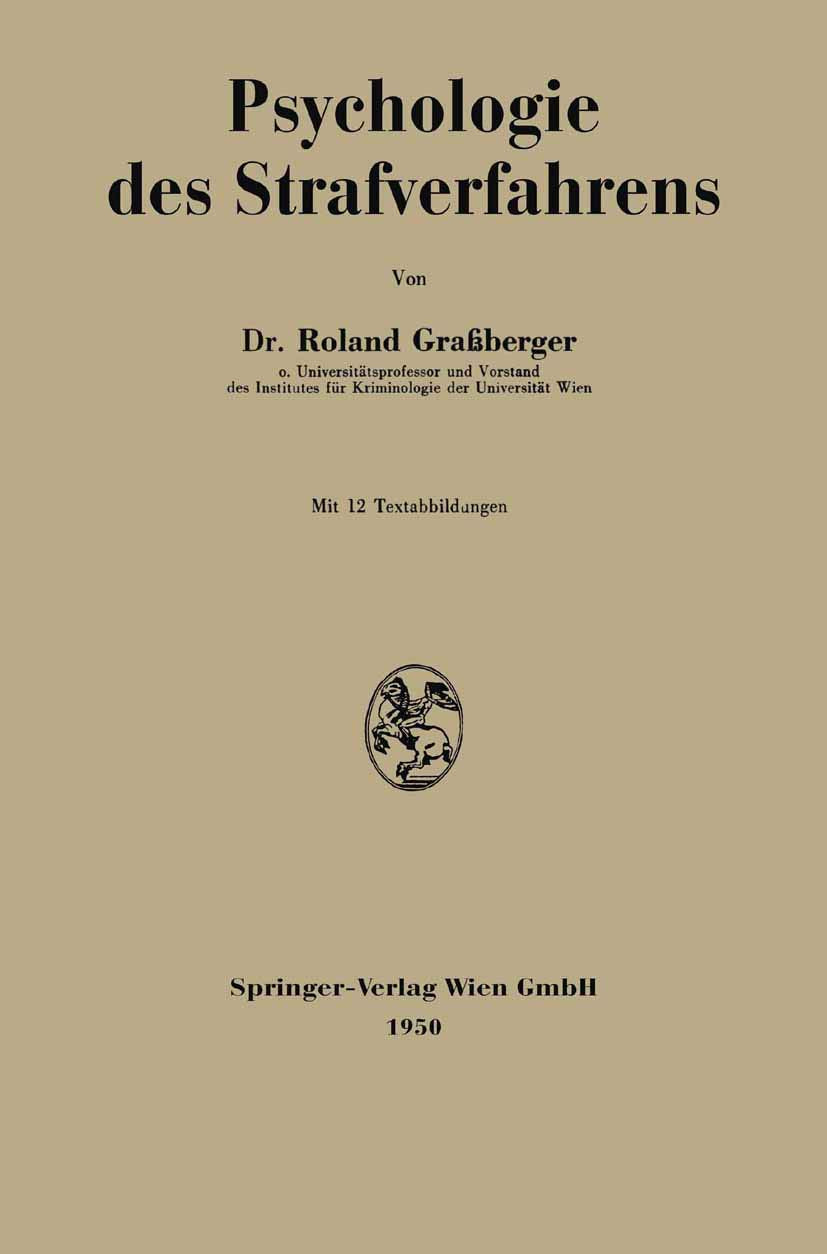 Psychologie des Strafverfahrens Law