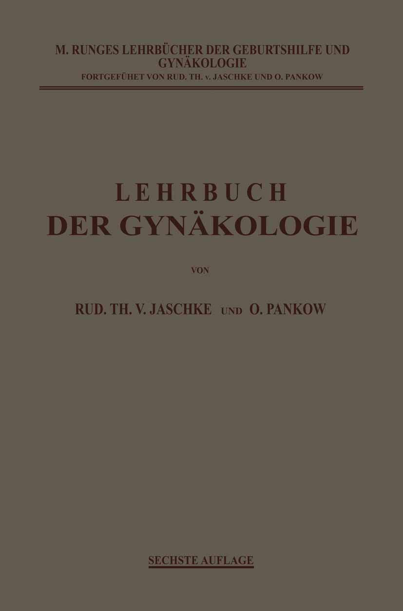 Lehrbuch der Gynäkologie Medicine