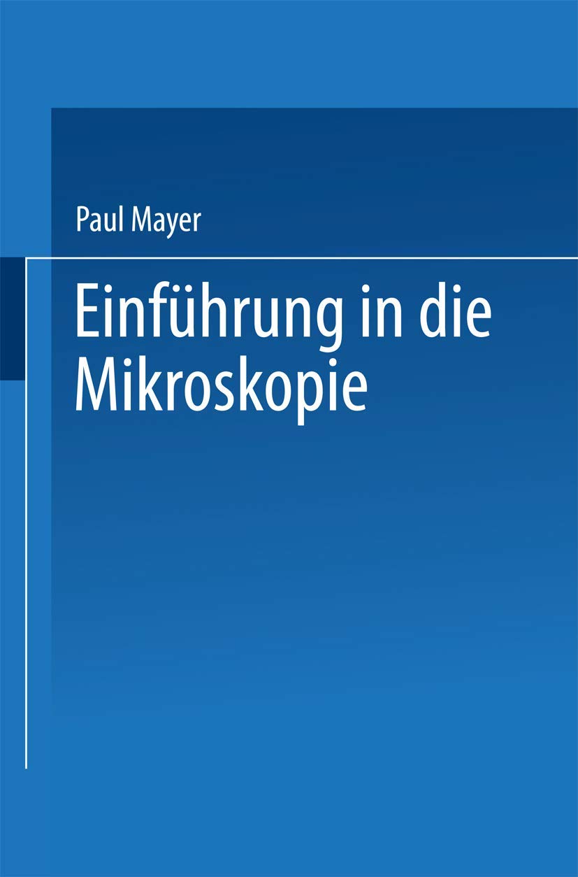 Einführung in die Mikroskopie Natural Sciences
