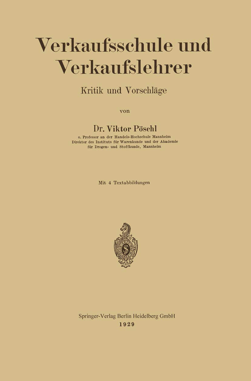 Verkaufsschule und Verkaufslehrer: Kritik und Vorschläge Law