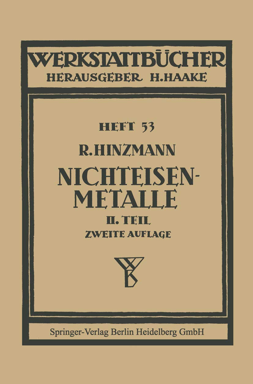 Nichteisenmetalle (Werkstattbücher) Business, Finance & Career