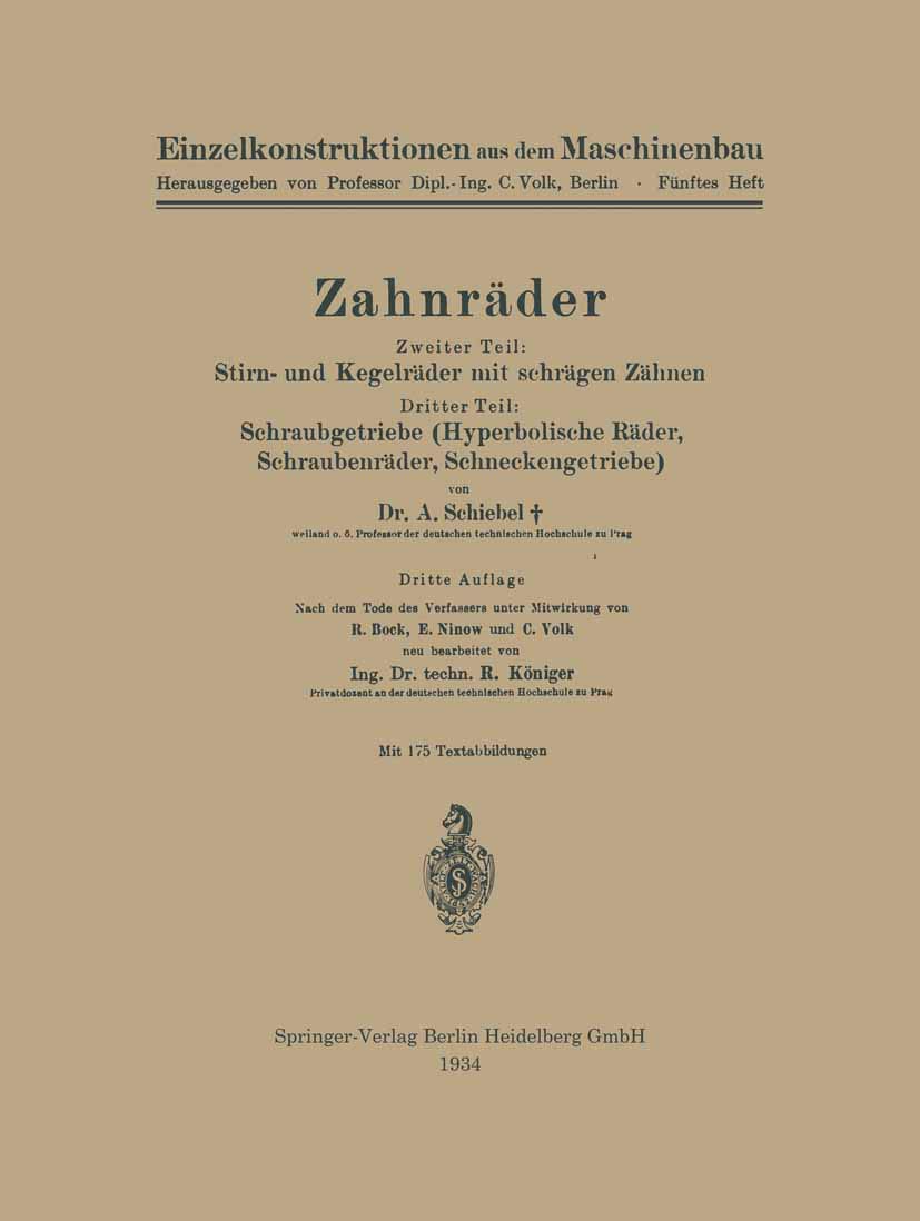Zahnräder (Einzelkonstruktionen aus dem Maschinenbau) Business & Technology