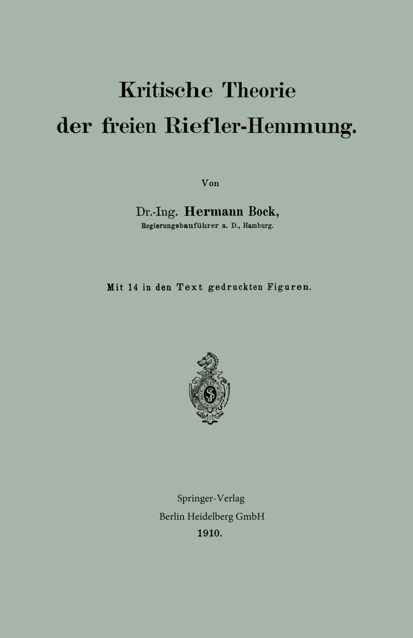 Kritische Theorie der freien Riefler-Hemmung Business & Technology