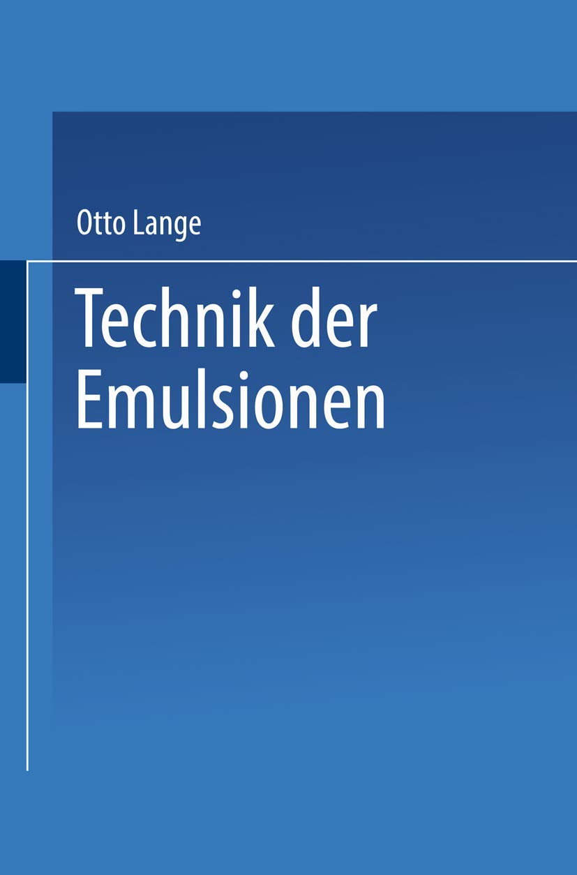 Technik der Emulsionen Business & Technology