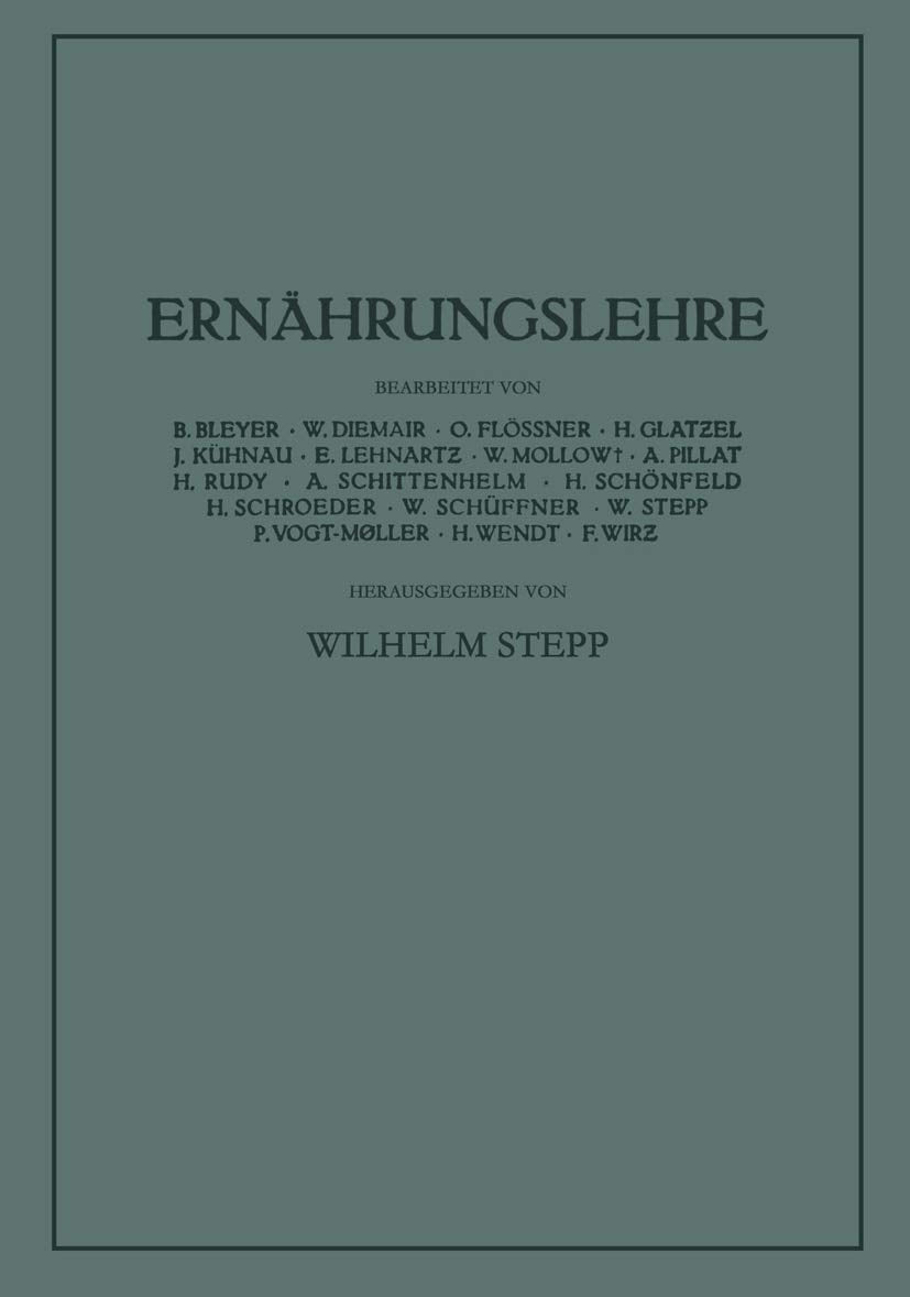 Ernährungslehre: Grundlagen und Anwendung (German Edition) Medicine
