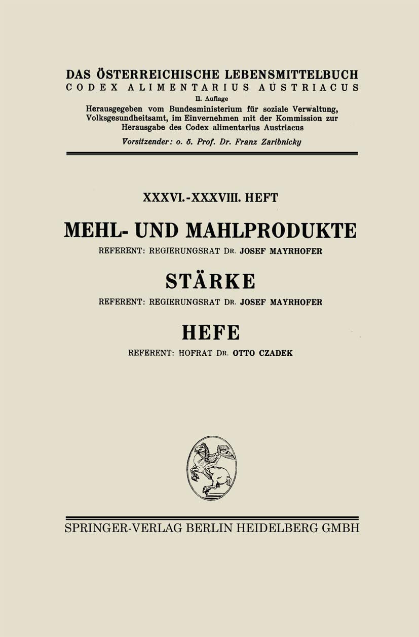 Mehl- und Mahlprodukte. Stärke. Hefe Business, Finance & Career