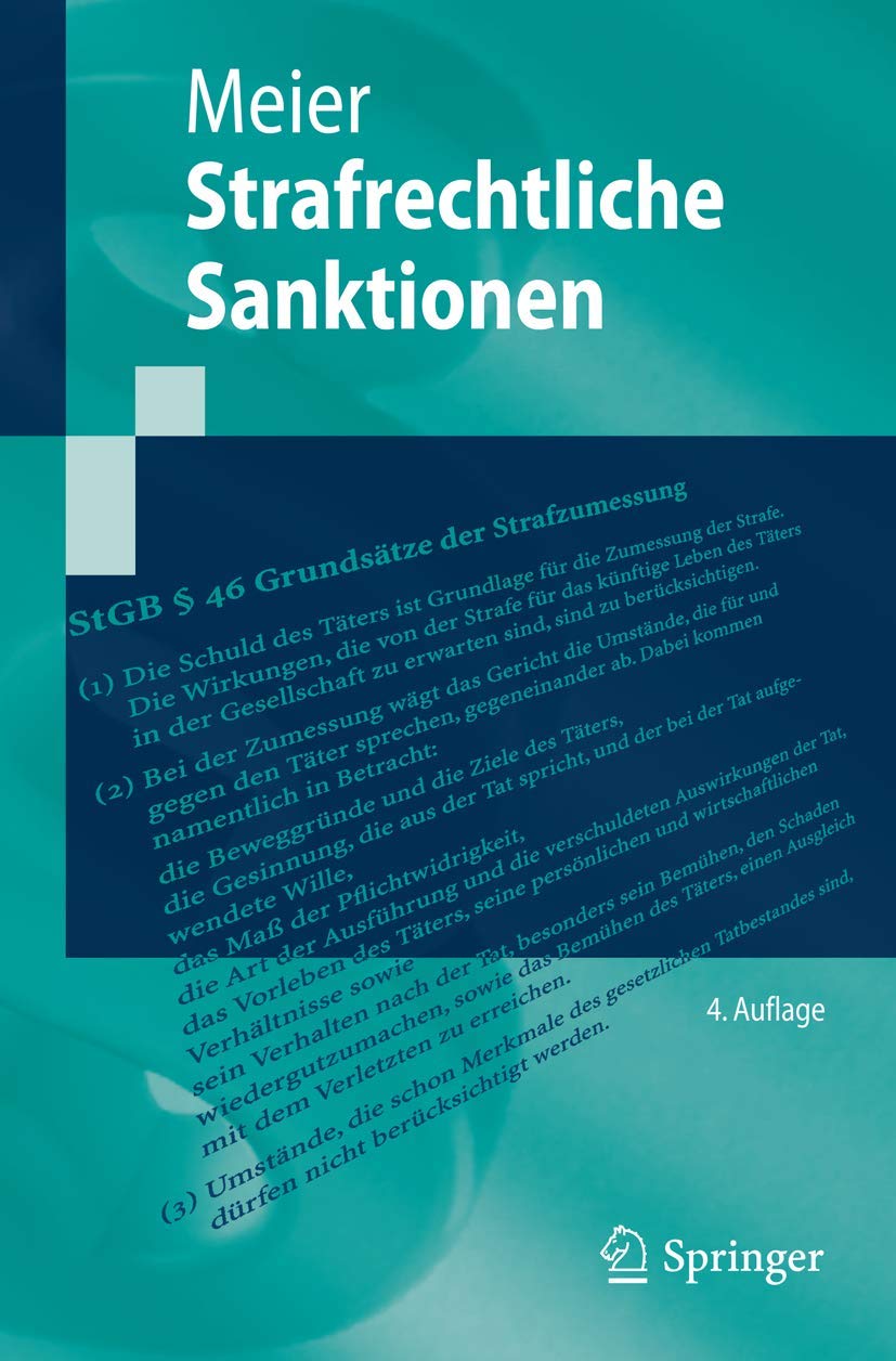 Strafrechtliche Sanktionen Law Books