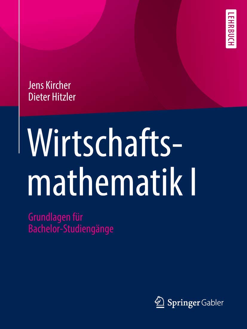 Product Image: Wirtschaftsmathematik I