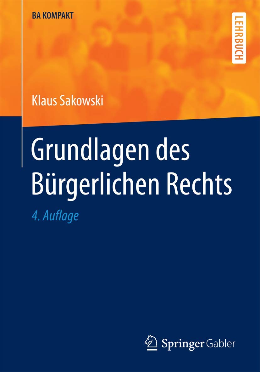 Grundlagen des Bürgerlichen Rechts book