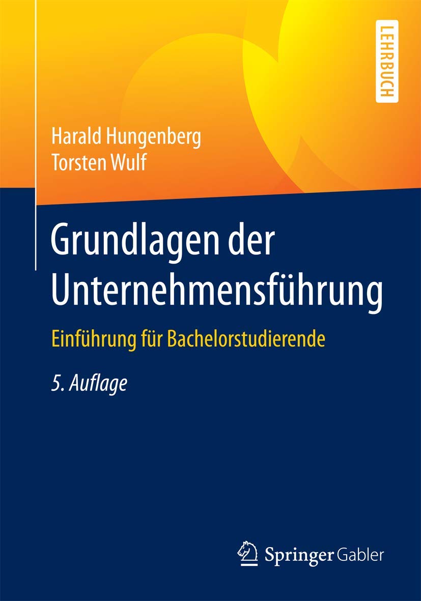 Grundlagen der Unternehmensführung Law