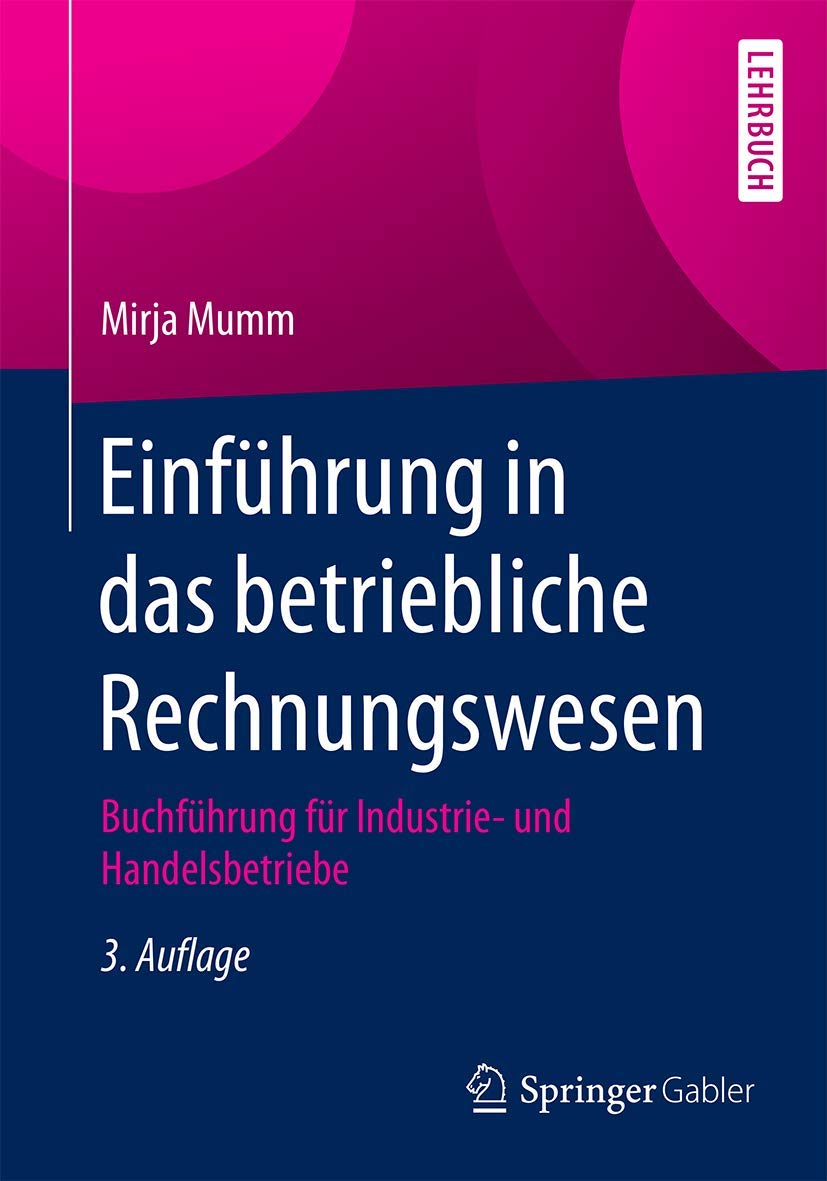 Einführung in das betriebliche Rechnungswesen Law