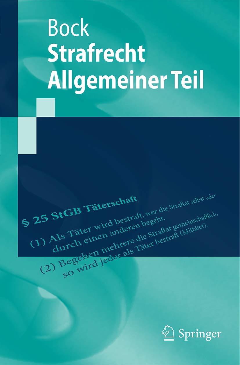 Strafrecht Allgemeiner Teil Law