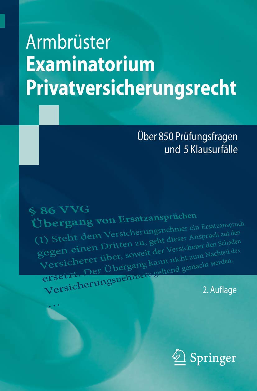 Examinatorium Privatversicherungsrecht Law