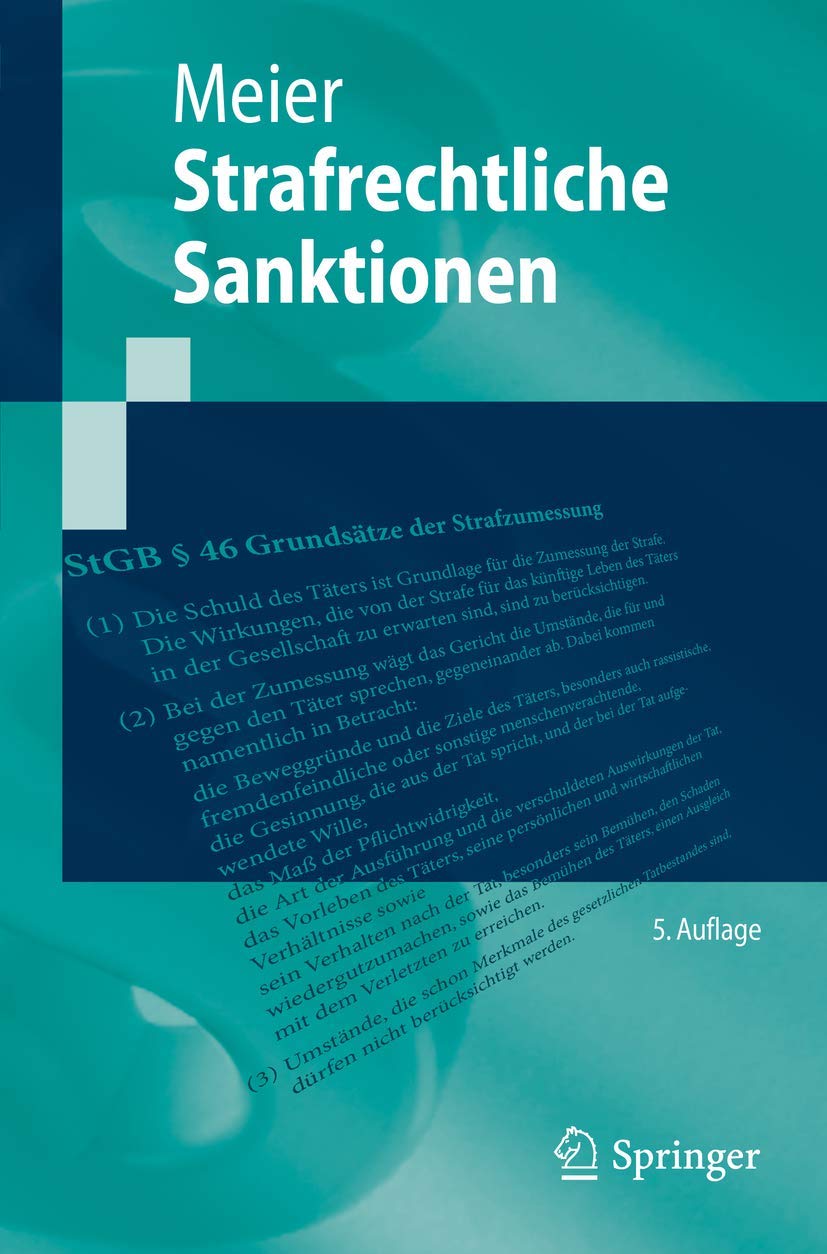Strafrechtliche Sanktionen Law Books